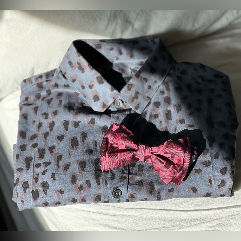 Burberry Slim-Fit Leopard-Print Cotton Shirt